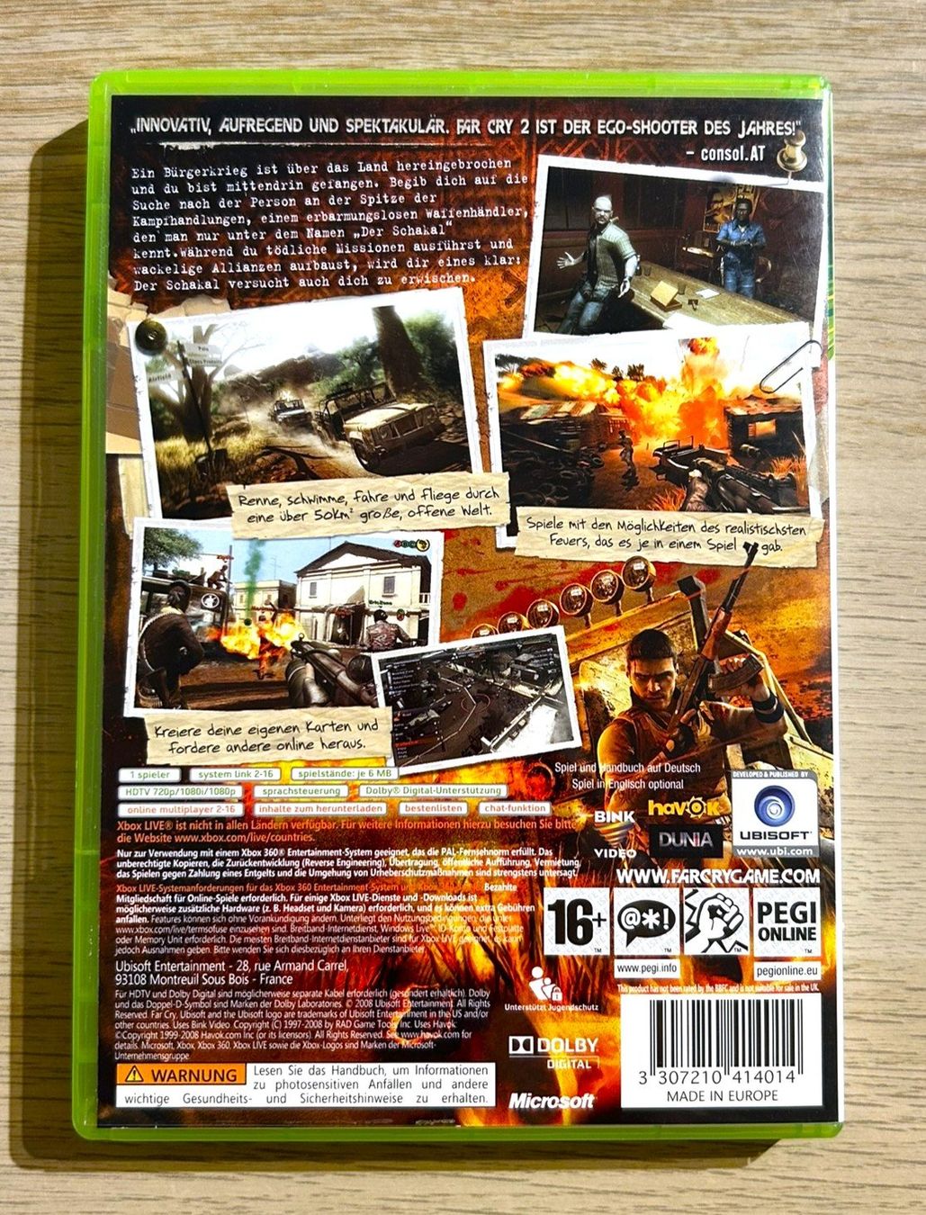 Microsoft Giochi: Far Cry 2 Xbox 360 – Usato da St. Gallen venduto da Alpine.Arcade 1