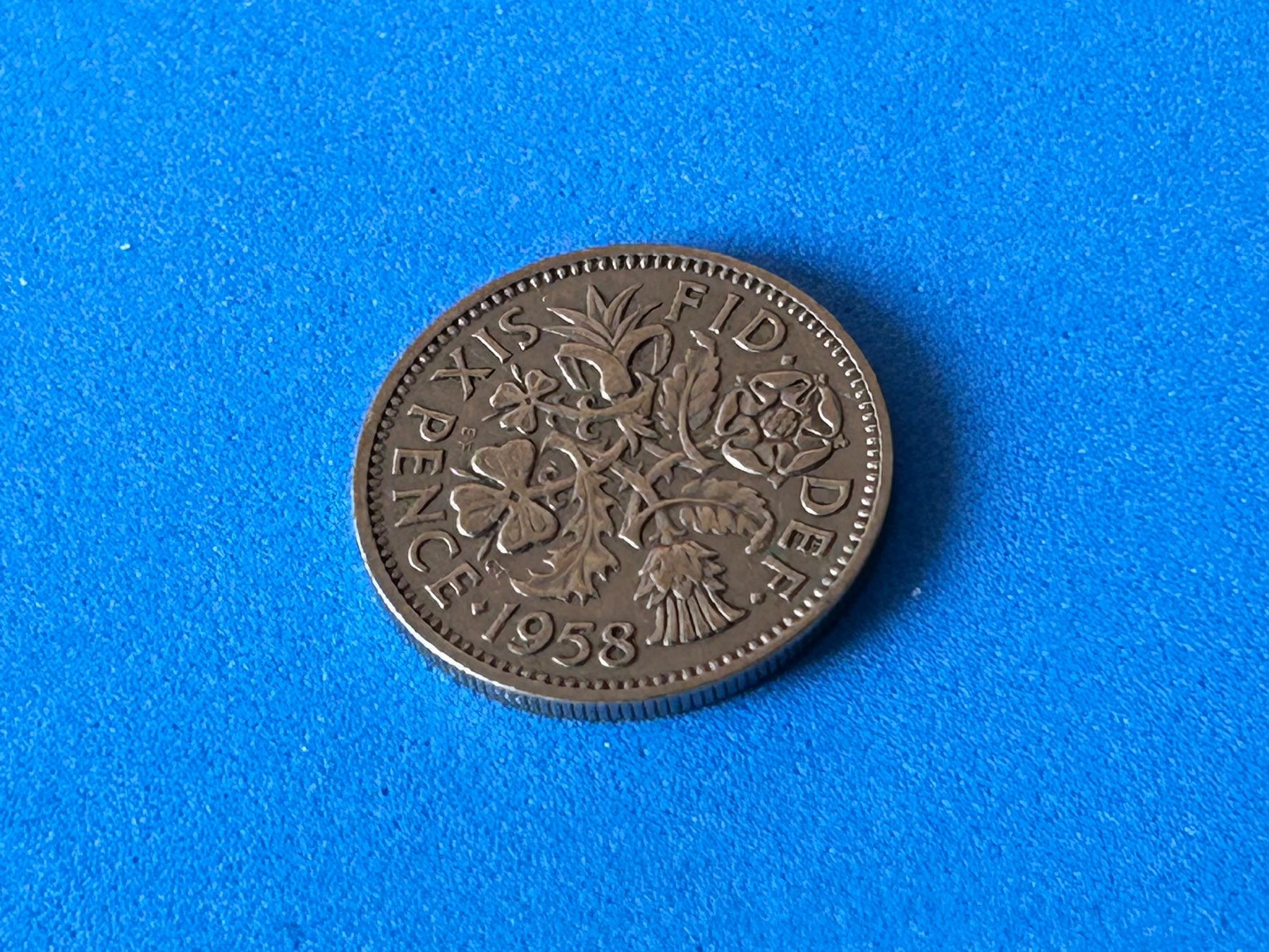 Tutti le monete: UK - 6 Pence 1958 – Usato da Corcelles NE venduto da AJKader 3