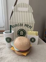 Hamburger-Set Holzspielzeug Verkaufsladen Spielküche