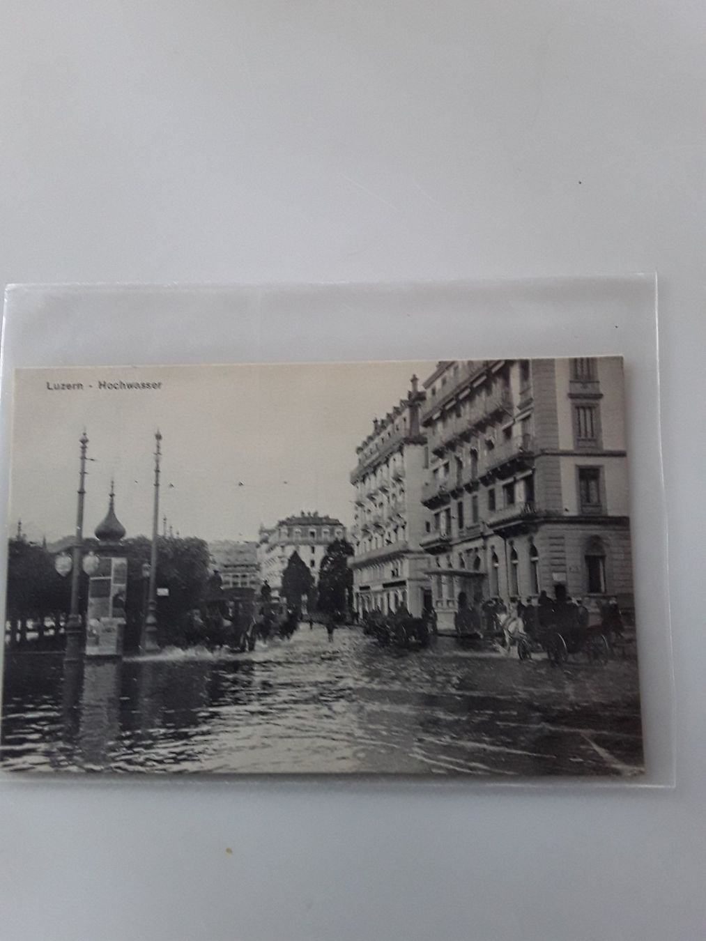 Ansichtskarten: Hochwasser Luzern 1910 – Gebraucht aus Kriens von Seppikem