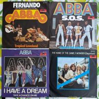 ABBA 4 x 7" singles vinyl lot Sammlung 70er Jahre