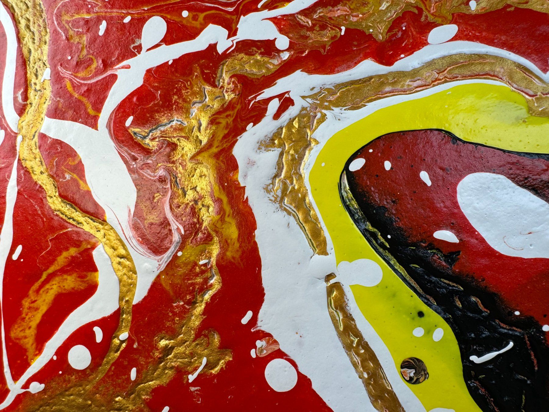 Dipinti: Acryl-Flüssigmalerei, Herzform – Usato da Schlieren venduto da MayaSheng1983 1