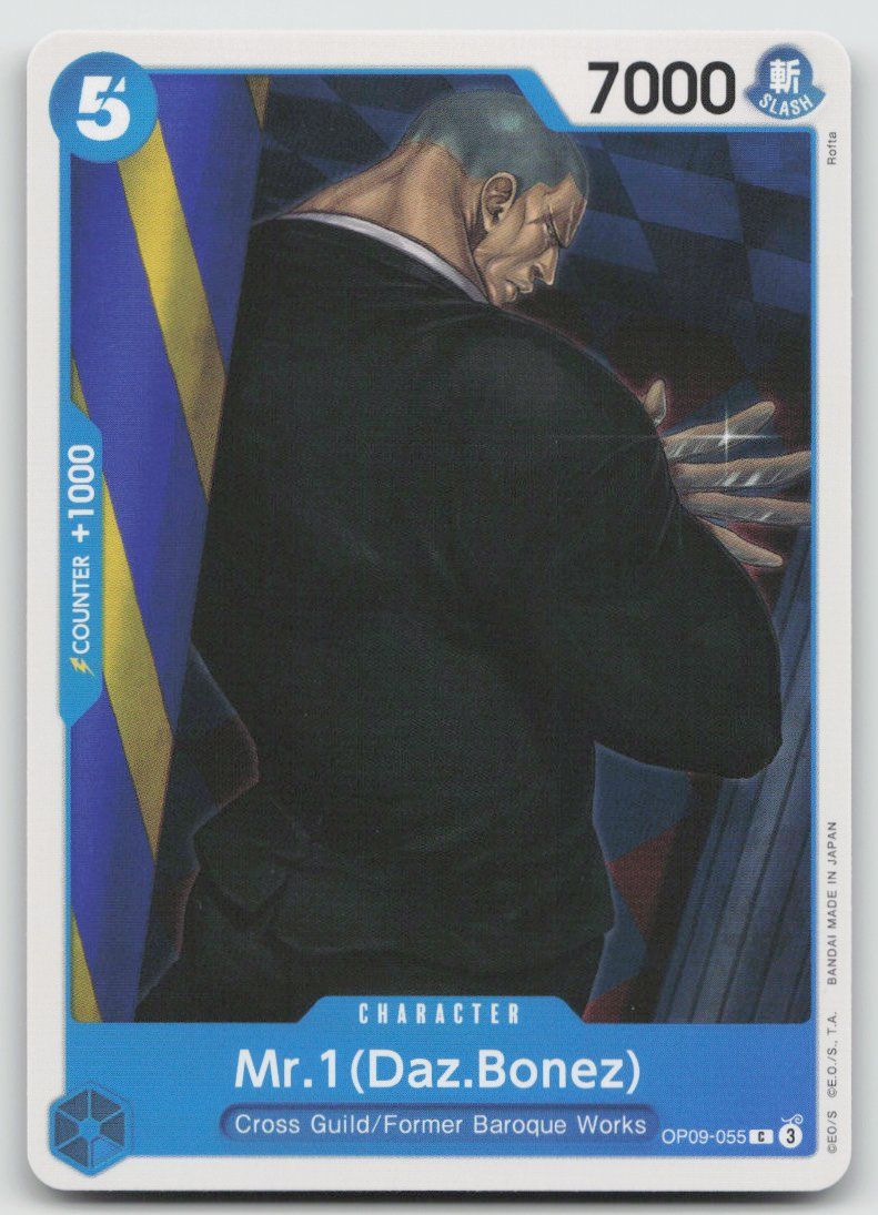 Bandai Carte collezionabili: One Piece Mr.1(Daz.Bonez) OP09-055 C – Usato da Lugano venduto da VlaseCard