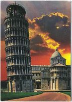 Pisa Sunset, Postkarte frankiert
