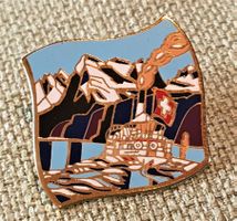 E987 - Pin Schiff Vierwaldstättersee Berge See