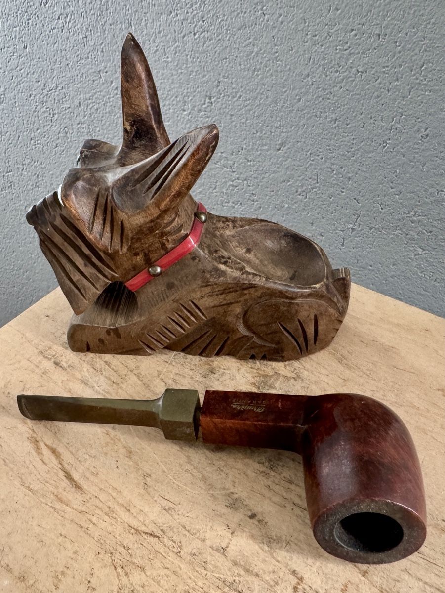 Statuette: Alter Pfeifenhalter Terrier Holz geschnitzt – Usato da Rothrist venduto da Luckywinner 4