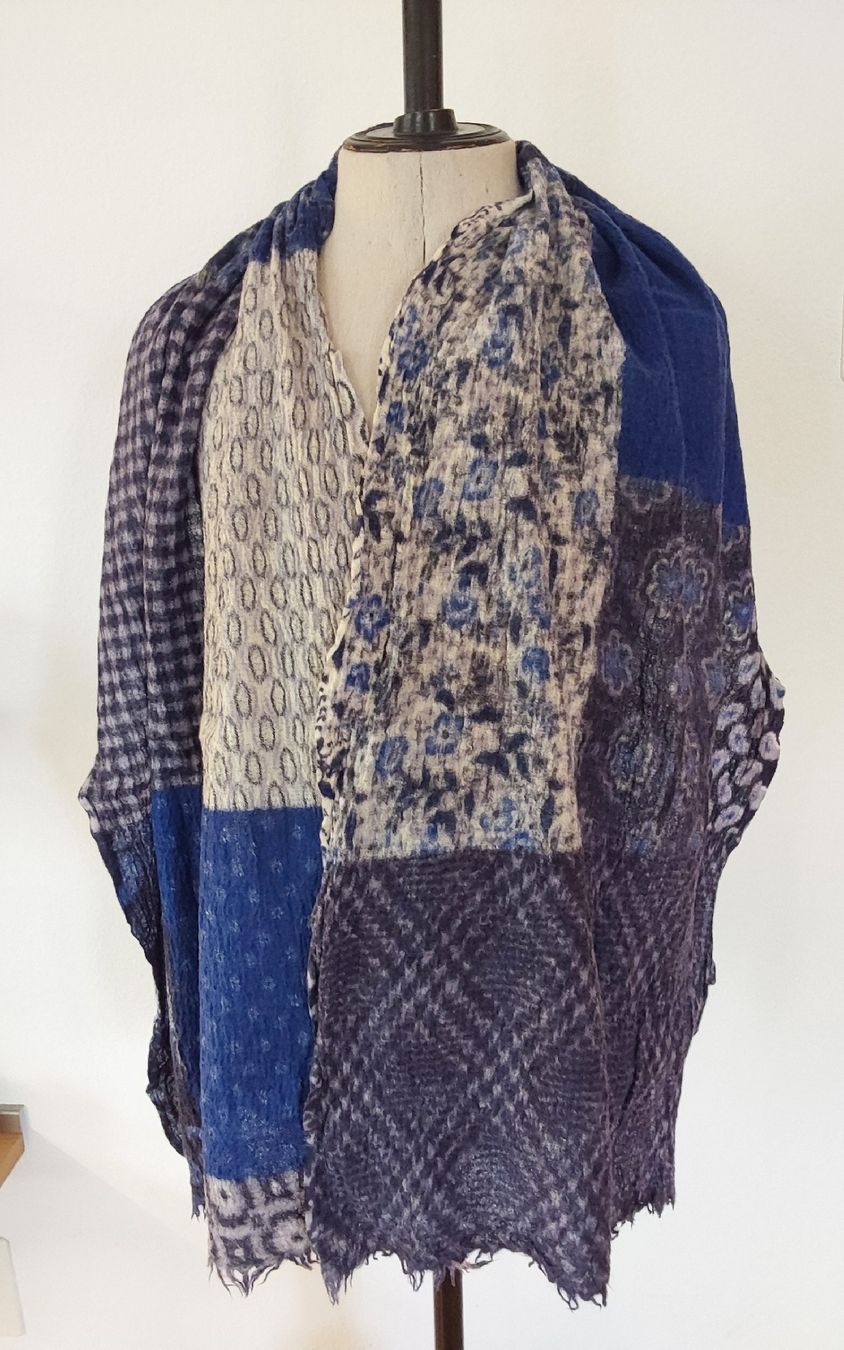 Foulard & Sciarpe: Schal Tuch Wolle Blautöne – Usato da Köniz venduto da scopello12 1