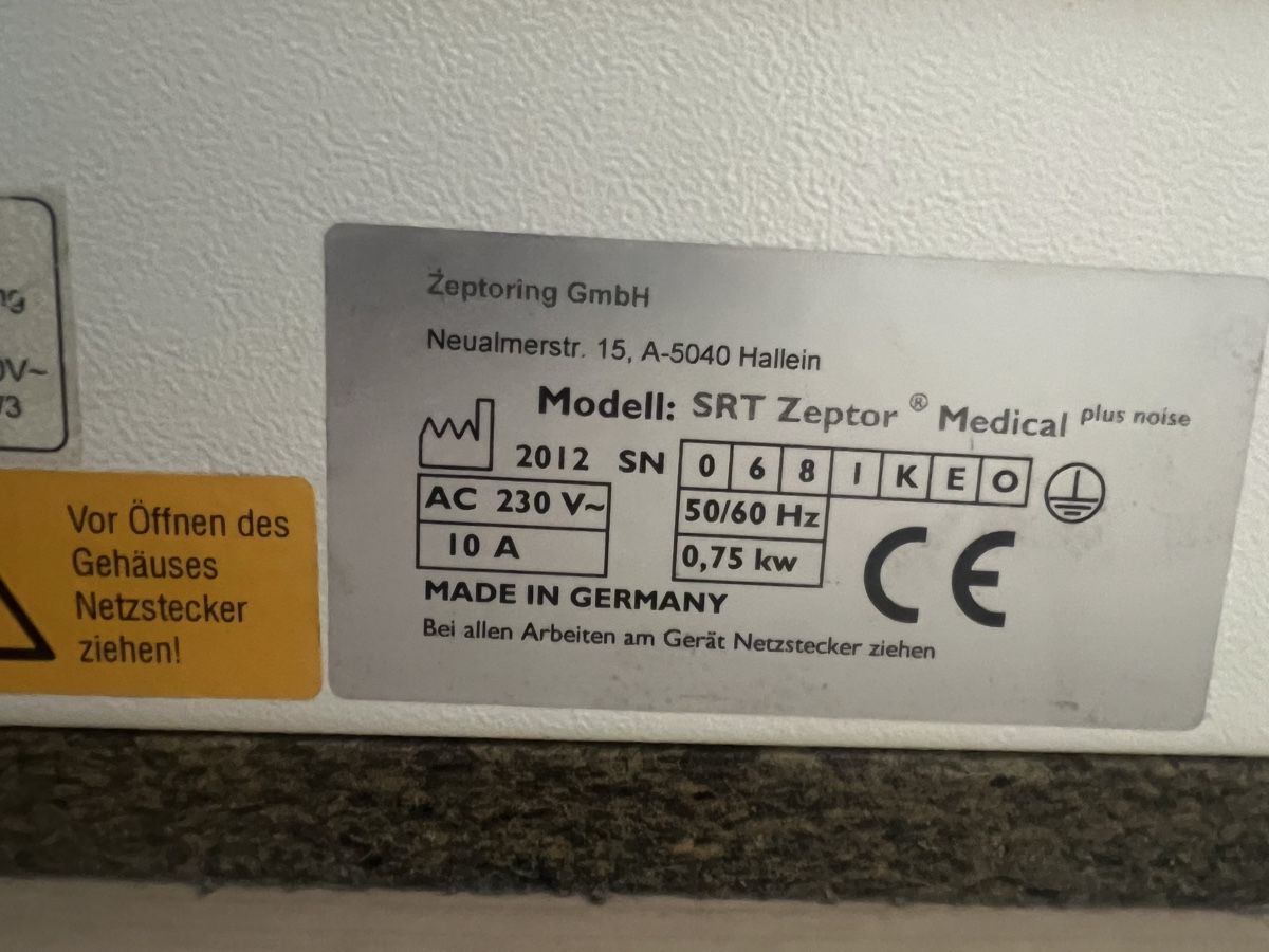 Attrezzature mediche: SRT Zeptor Medical Plus Noise – Usato da Malans GR venduto da til_5h9m 3