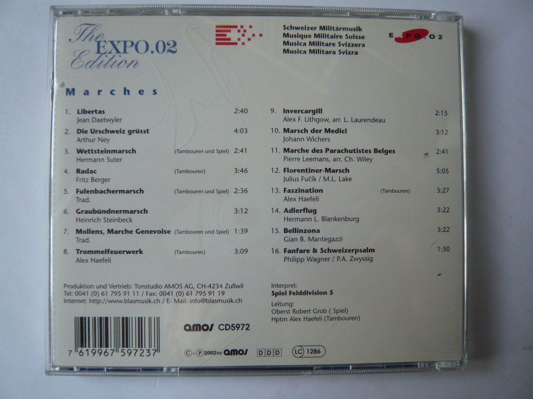CD: 2CD SCHWEIZER MILITÄRMUSIK – Usato da Winterthur venduto da Cajun 1