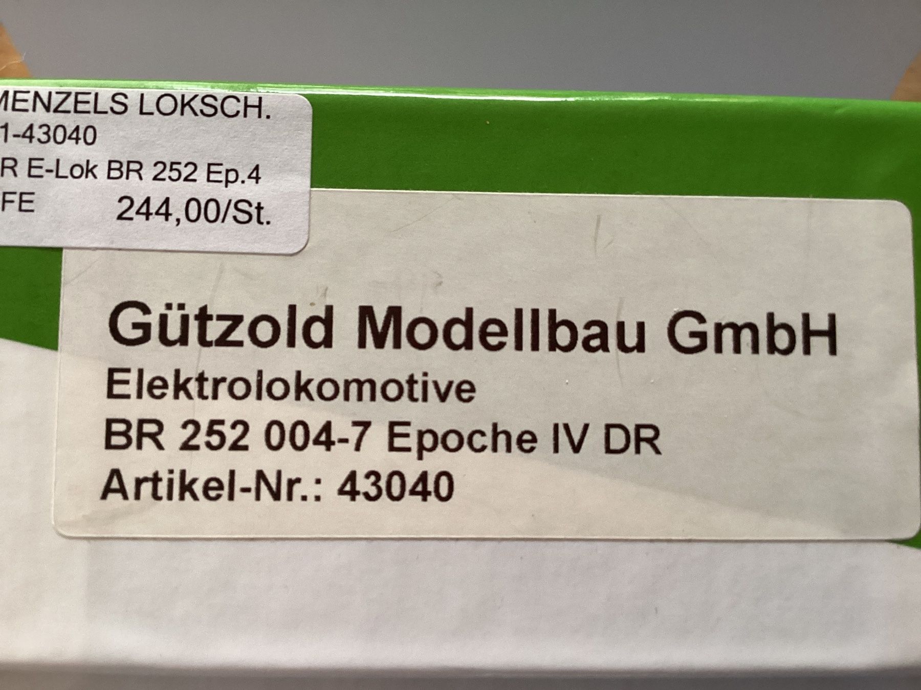 Trains électriques: Gützold DR 252 004-7 H0 1:87 – D'occasion à Effretikon par simtek_de 6