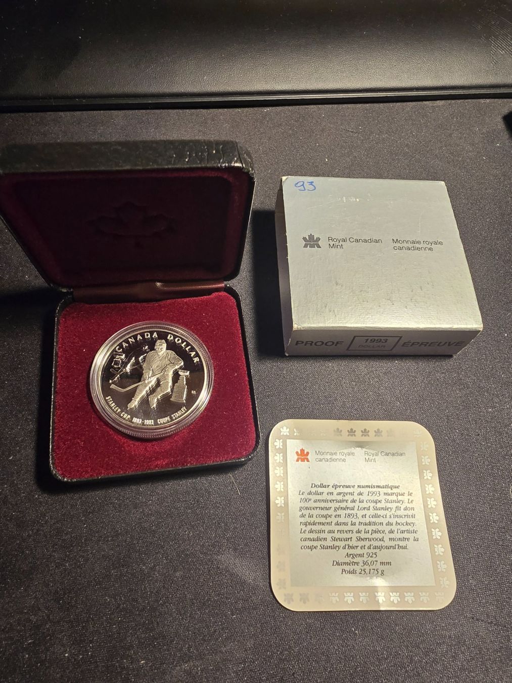 Tutti le monete: Royal Canadian Mint, Ag 925, 1993 – Usato da Farvagny-le-Petit venduto da Aeternitas_FS