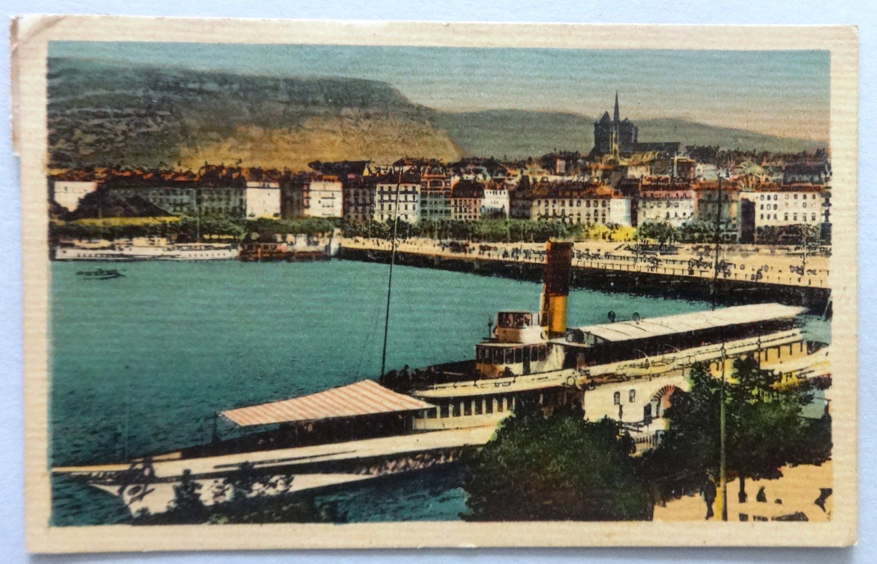 Cartoline postali: Genève - Quai et Pont du Mt-Blanc – Usato da Fétigny venduto da Billy2miny