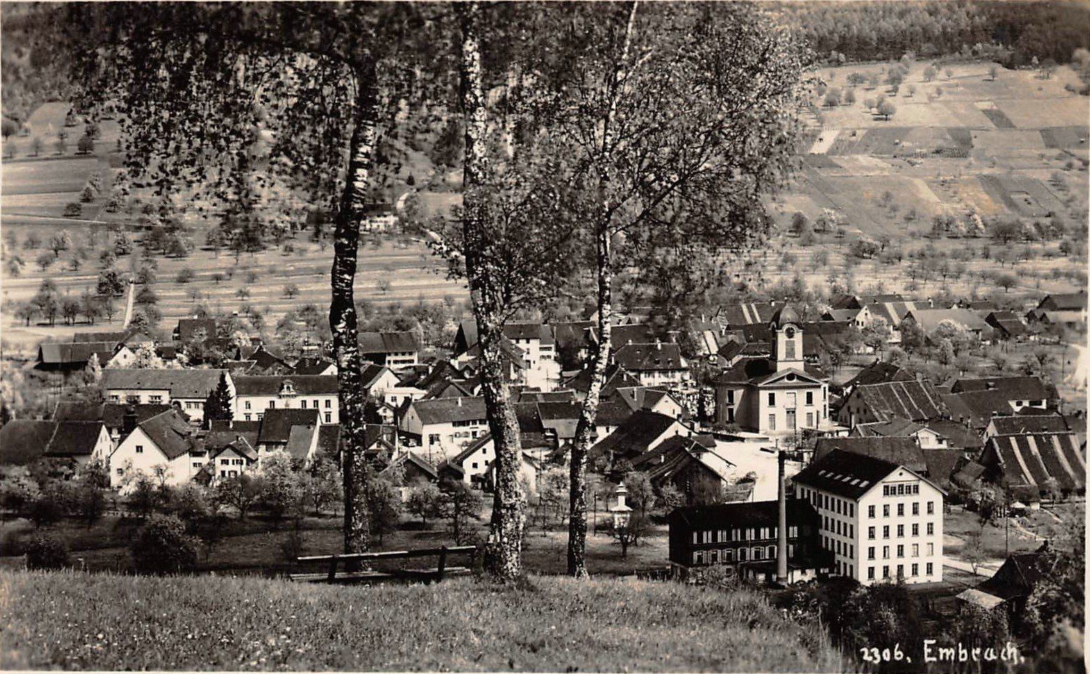Cartoline postali: Embrach ZH Ortsansicht Nr.2306 , ca.1930 – Usato da Solothurn venduto da Bepposol