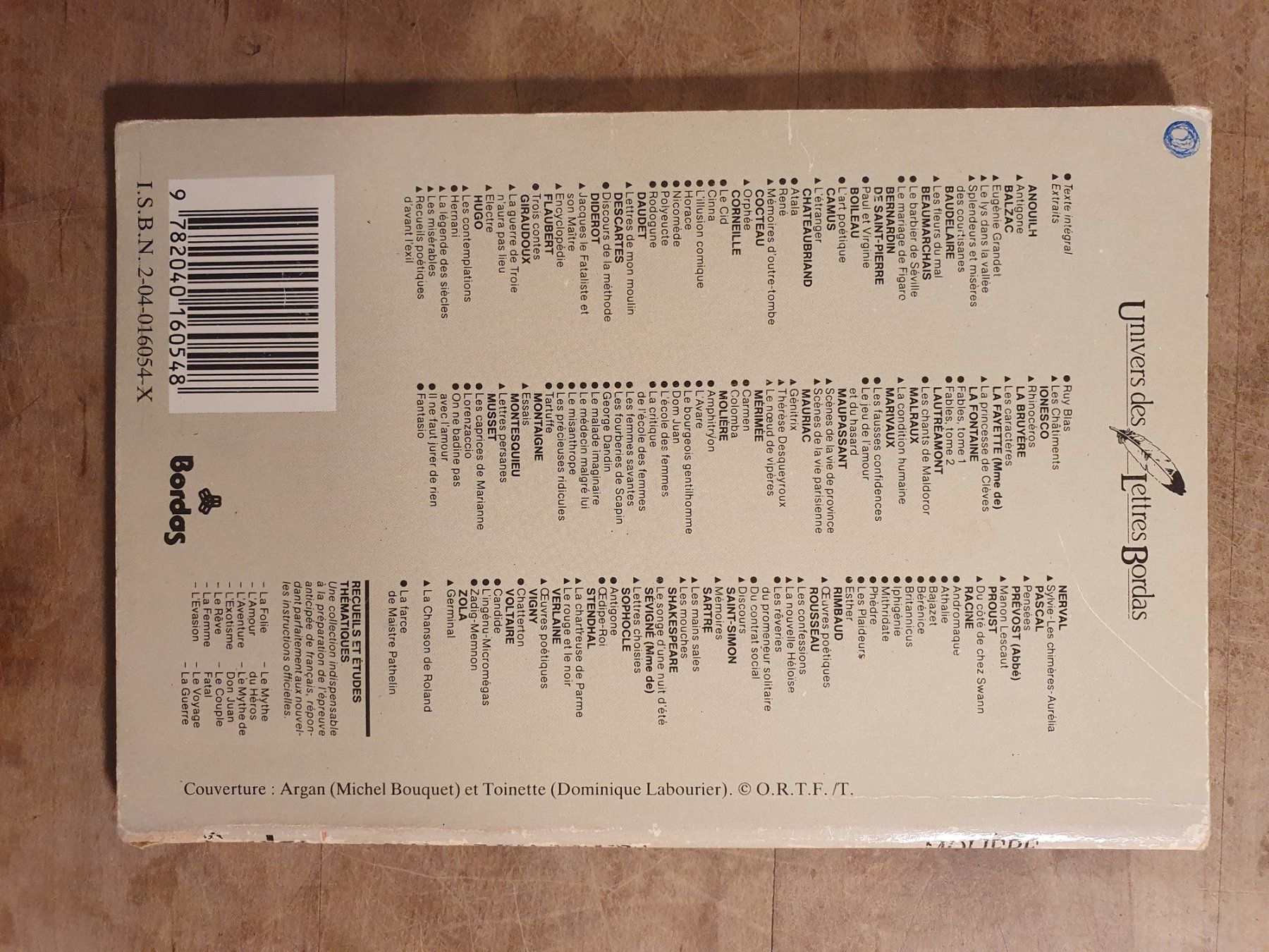 Libri: Le Malade Imaginaire Moliere Bordas – Usato da Zürich venduto da loosebone 1