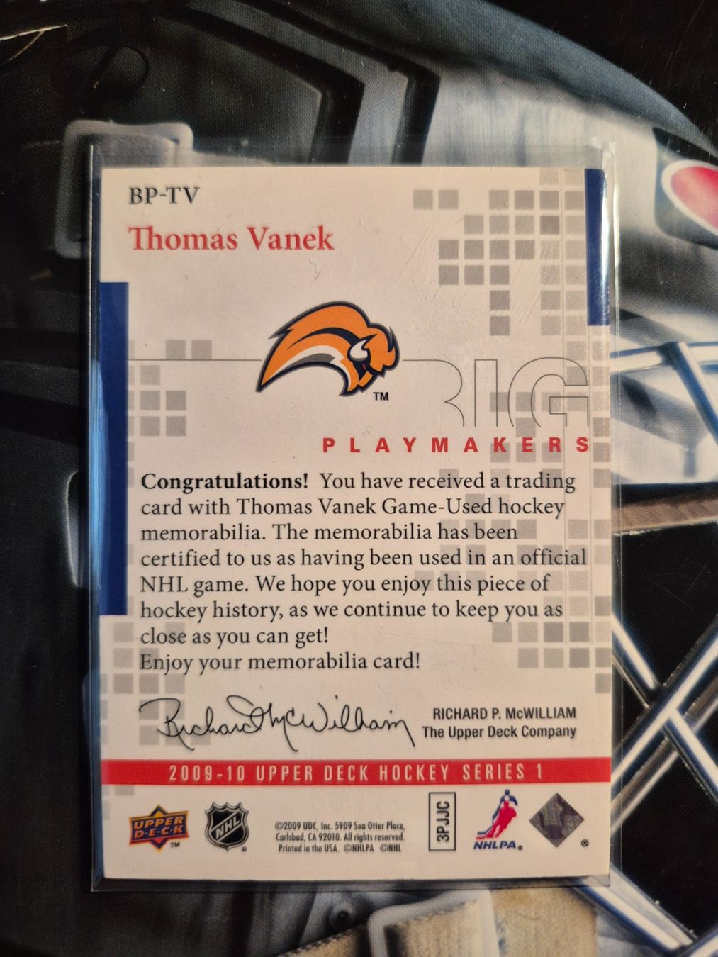 NHL Carte collezionabili: NHL Thomas Vanek Buffalo Sabres Big Playmakers 40/75 – Usato da Treiten venduto da Sauber73 1