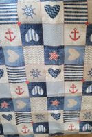 Steppdecke mit maritimen Motiven neuwertig