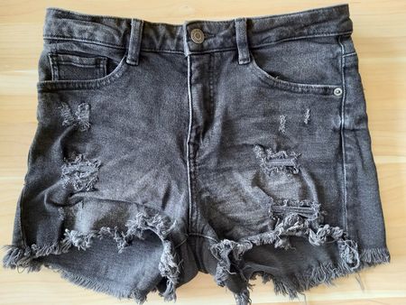 Schwarze Jeansshorts in ca Grösse 34/36 von C&A