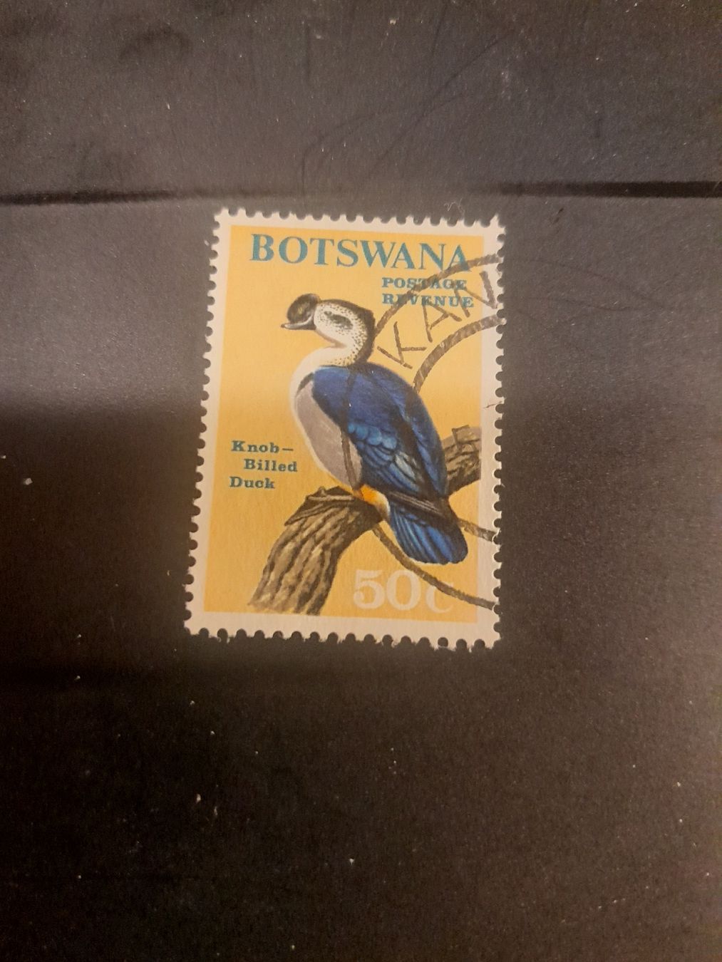 Tutti i francobolli: Botswana - Canard à bosse - timbre de collection rare – Usato da Marly venduto da globetrotter1723