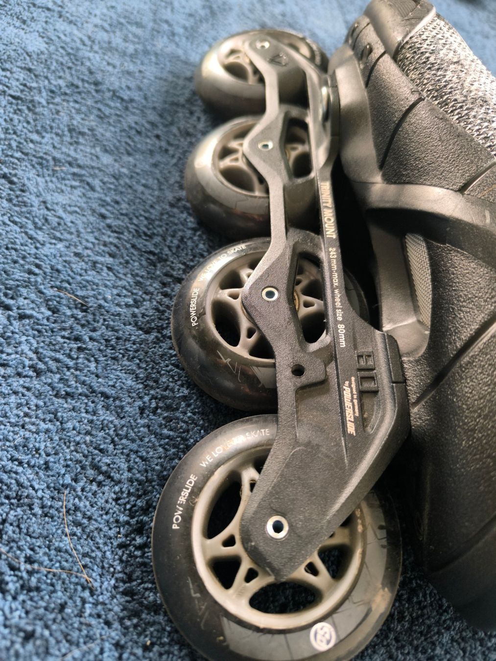 Pattini in linea & Pattini a rotelle: Powerslide Phuzion Radon 80 Inline skates inkl. Skatehelm – Usato da Trimbach venduto da jittensohn 3