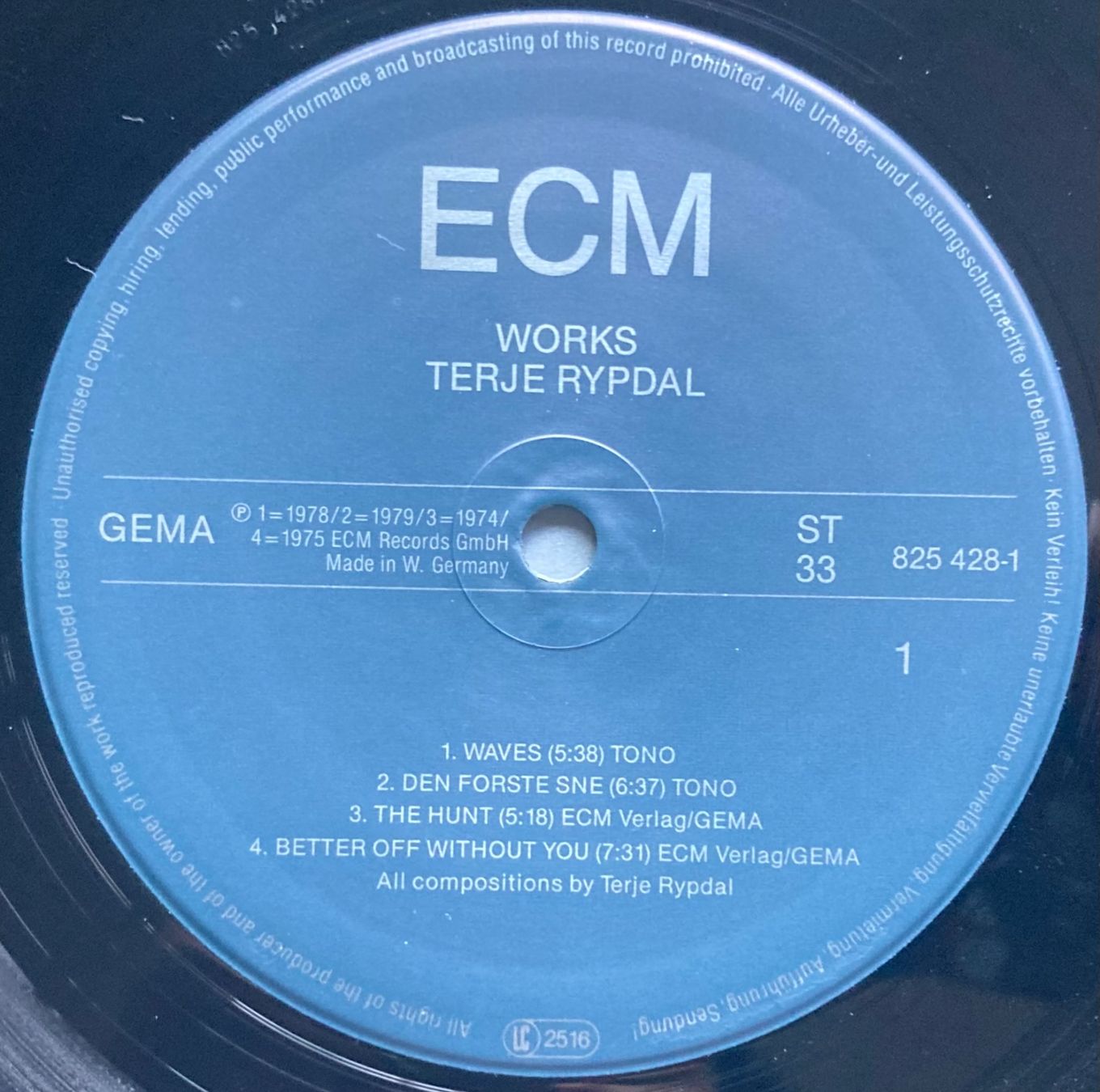 Vinyles: TERJE RYPDAL - WORKS – D'occasion à Poliez-Pittet par Newtown-Records 3