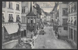 Solothurn Hauptgasse und Gerechtigkeitsbrunnen