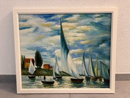 66 cm breitx 56cmhoch/Öl Gemälde, Reproduktion Claude Monet