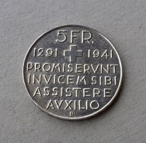 Tutti le monete: 5.- Franken 1941 ++ St. Jakob – Usato da Walkringen venduto da Casablanca777 1