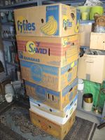 6 Bananenschachteln Umzugsschachteln Zügel Karton Flohmarkt