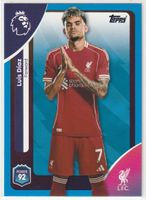 LUIS DIAZ Topps Premier League 2026 Liverpool Blue Parallel