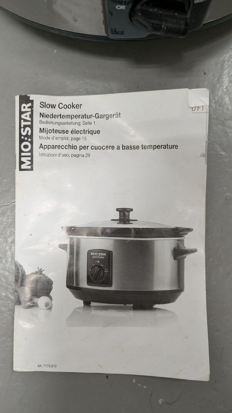 Mio Star Küchengeräte: Miostar Slow Cooker  – Gebraucht aus Aesch BL von rookiehookie 2