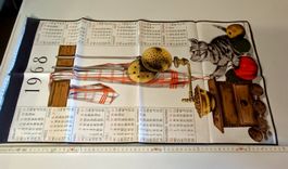Geschirrtuch1968 Katze & Kaffe Mühle  Retro / Vinatge