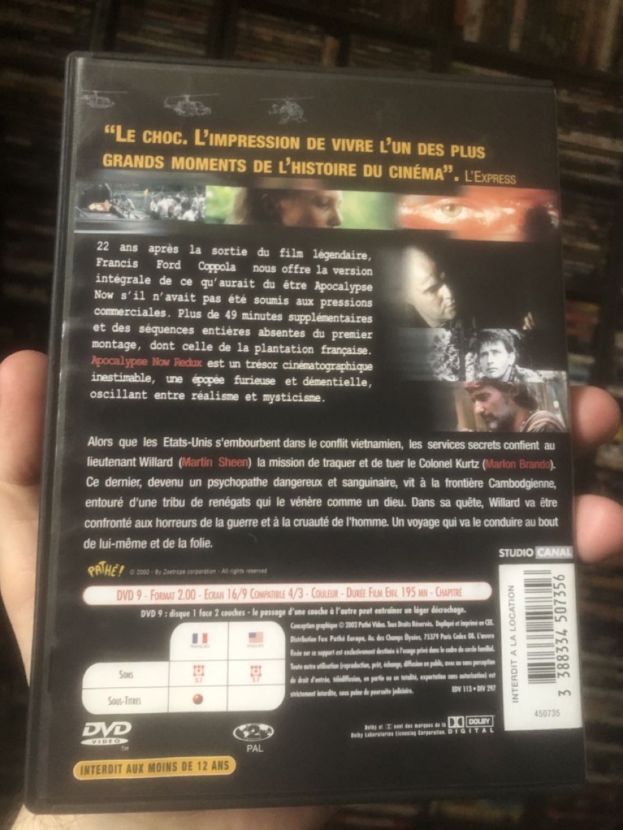 Alle DVDs: Apocalypse Now Redux - dvd – Gebraucht aus Lausanne von fransadpop 1