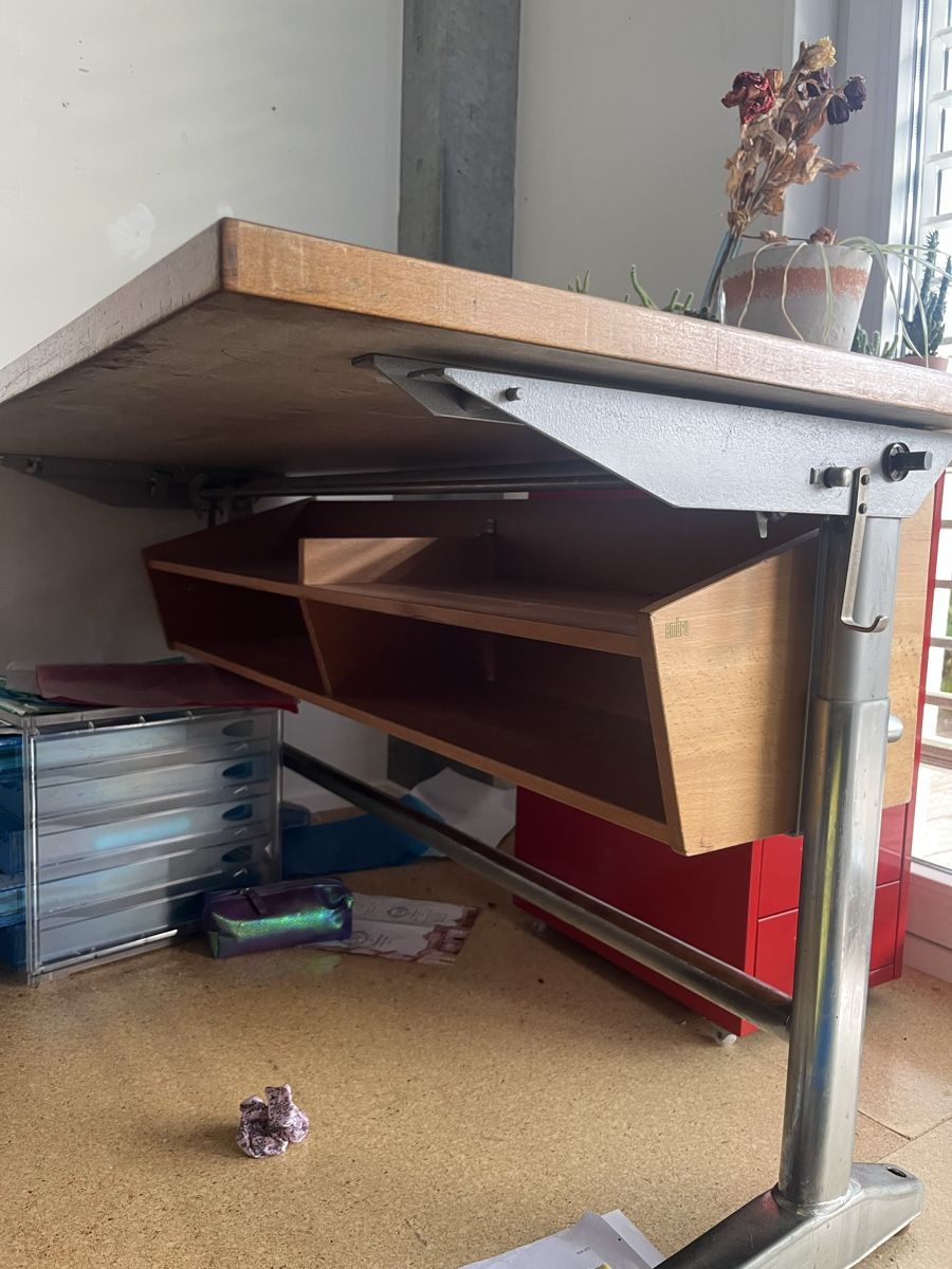 Scrivanie: Schreibtisch Holz Metall – Usato da Bözberg venduto da sap_yjb2 2