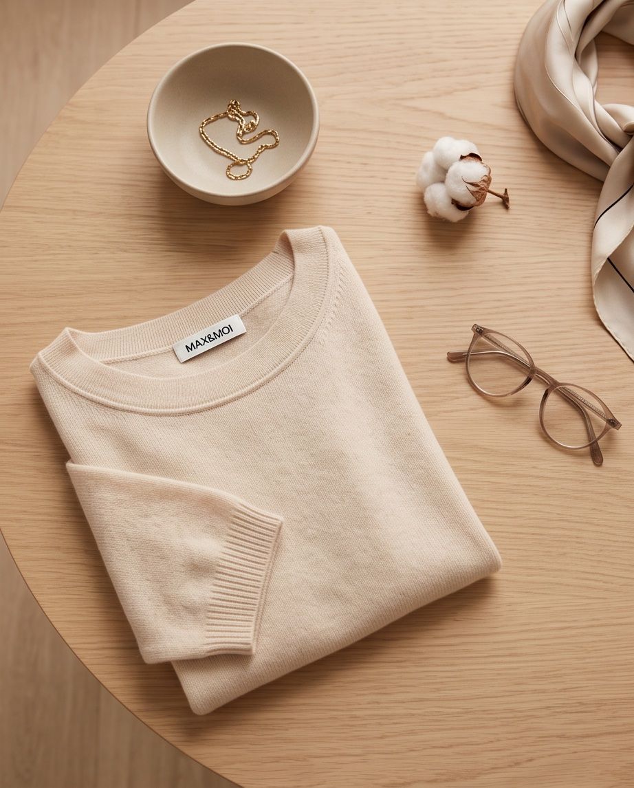 Max & Moi Maglioni & Felpe: Pull Max&Moi beige élégant, 100% cachemire taille XS – Nuovo (secondo la descrizione) da Vuisternens-Romont venduto da gol_xp6p 2