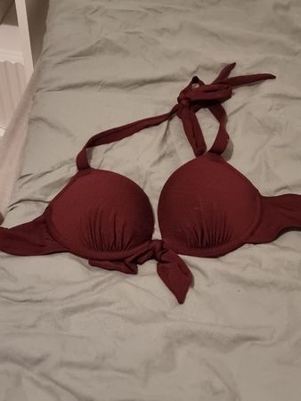 Bikini-Oberteil bordeauxrot Gr. S