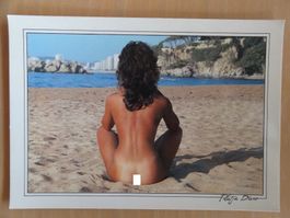 Erotik - AK - Platia d'Aro - fille nue sur la plage