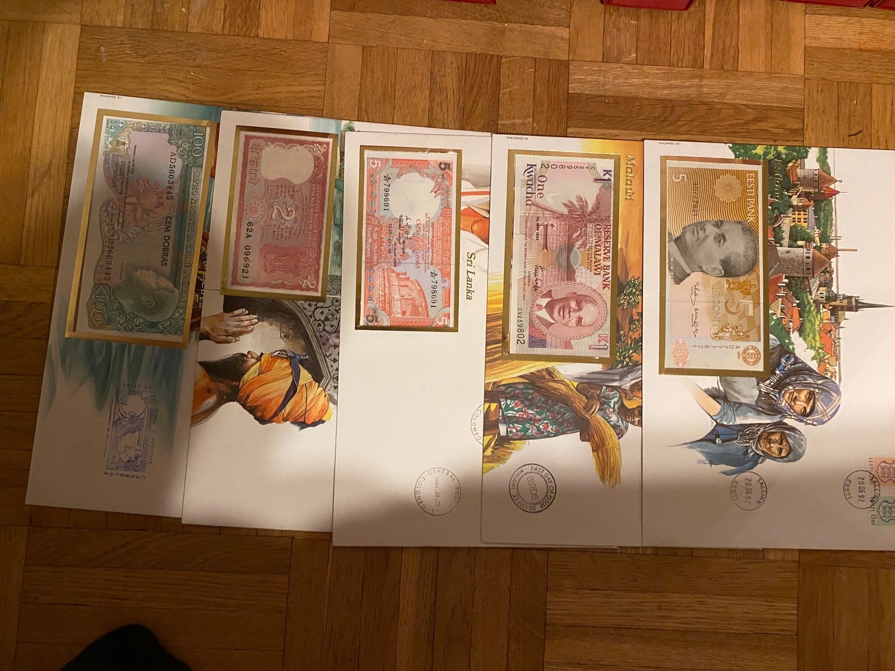 Banconote: 5 Banknotenbriefe – Nuovo e nell'imballaggio originale da Muralto venduto da Alex1912