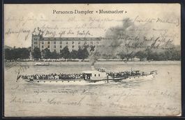 Personen-Dampfer Musmacher vor der Ortsc