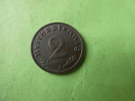 Dt. Reich 1938 F, 2 Reichspfennig