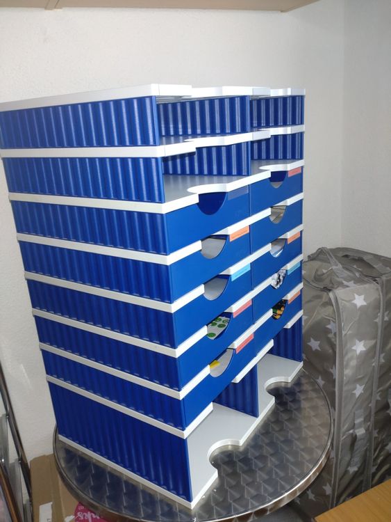 STYRO Ablagesystem duo - blau/hellgrau mit Schubladen (Gebraucht) in ...
