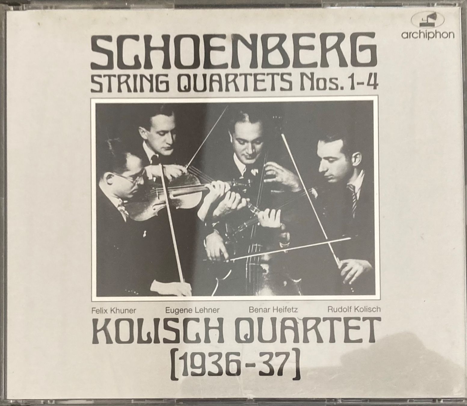 CDs: SCHOENBERG..... KOLISCH QUARTET (1936-37) – Gebraucht aus Poliez-Pittet von Newtown-Records