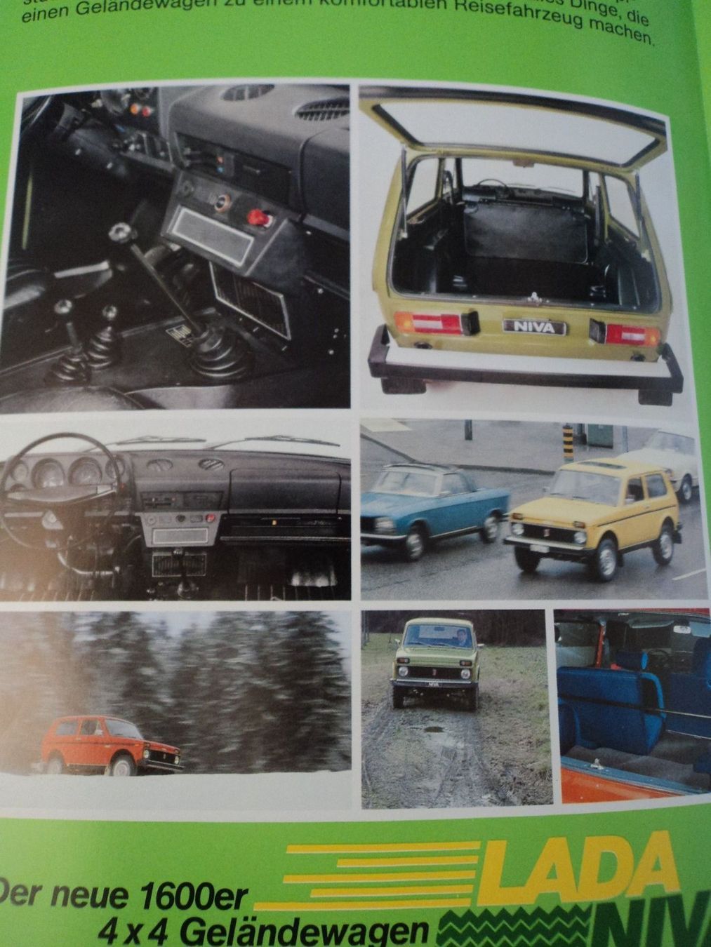 Lada Documenti: Prospekt Lada Niva 1600 4x4 1979 – Usato da Schwarzenburg venduto da modelCARama 5