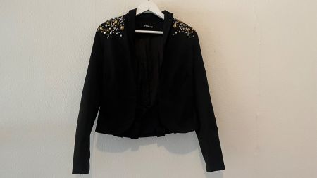 Blazer Sommerjacke, Schwarz, Gr S