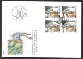 FDC 1071 Viererblock Tag der Briefmarke ET Lyss 19.11.2002