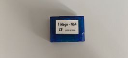 Memory Card 1 Mega für Nintendo N64 blau guter Zustand