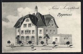 Appenzell, Neues Postgebäude in der Bah