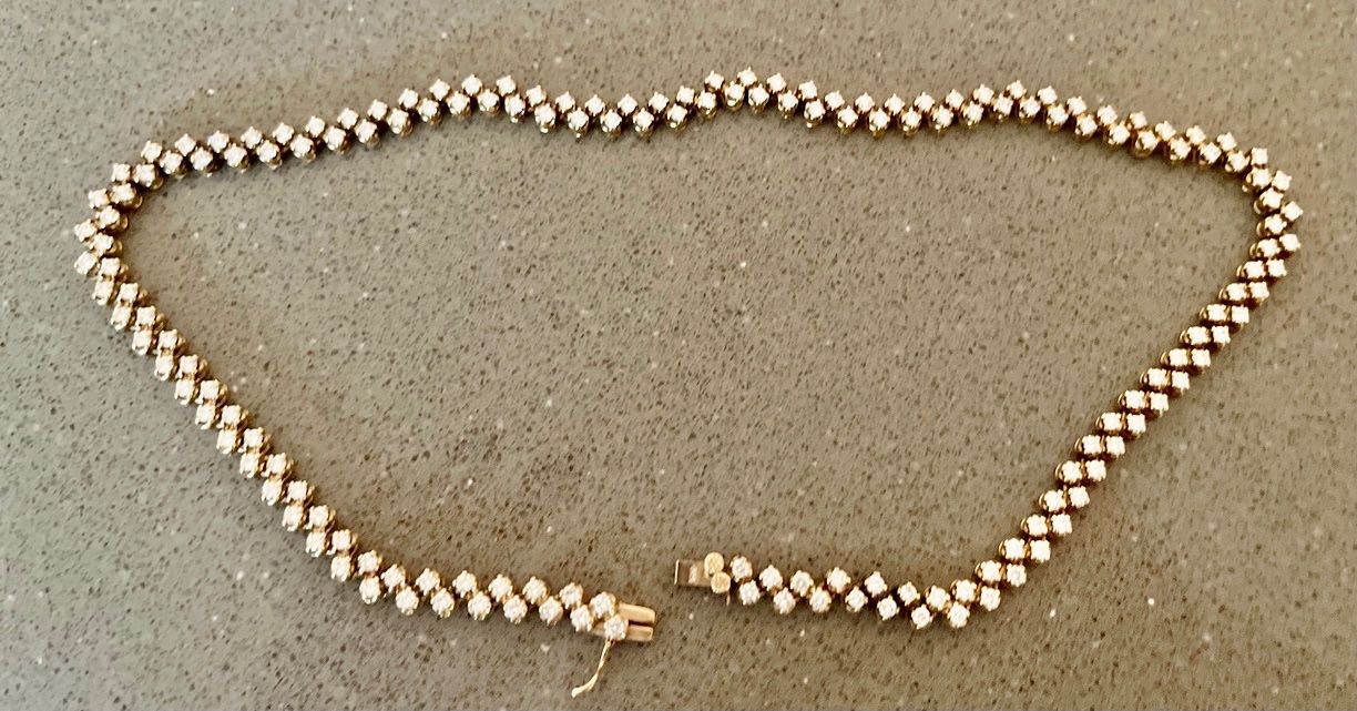 Catenine: DIAMANT-TENNISKETTE – Nuovo (secondo la descrizione) da Zurich venduto da MX1000