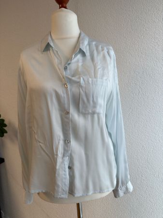 Natura Damen Bluse Hellblau Gr. XL - Sommerlich leicht!