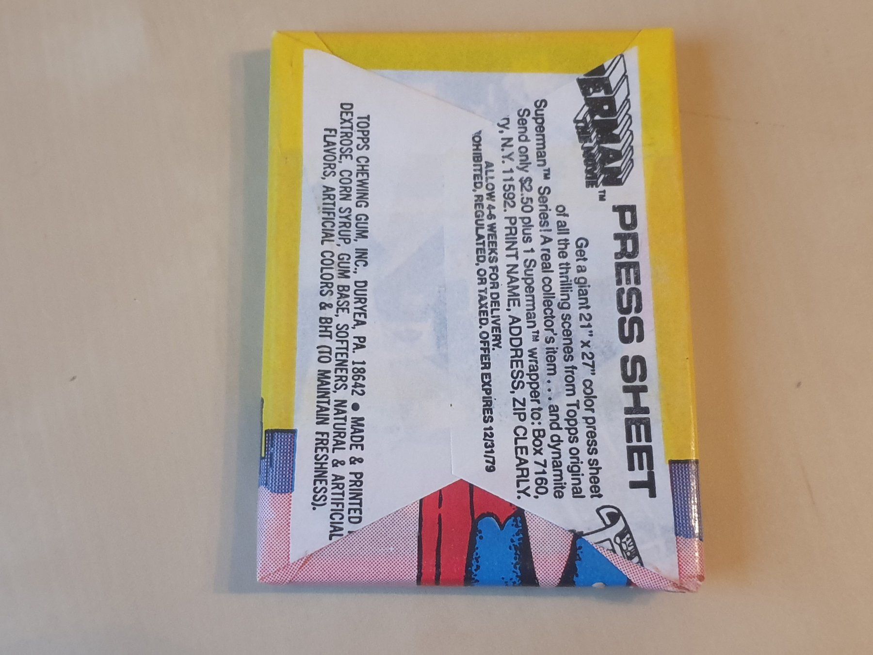 Topps Carte collezionabili: Superman Topps portofrei – Nuovo e nell'imballaggio originale da Stansstad venduto da collectorsshop 1