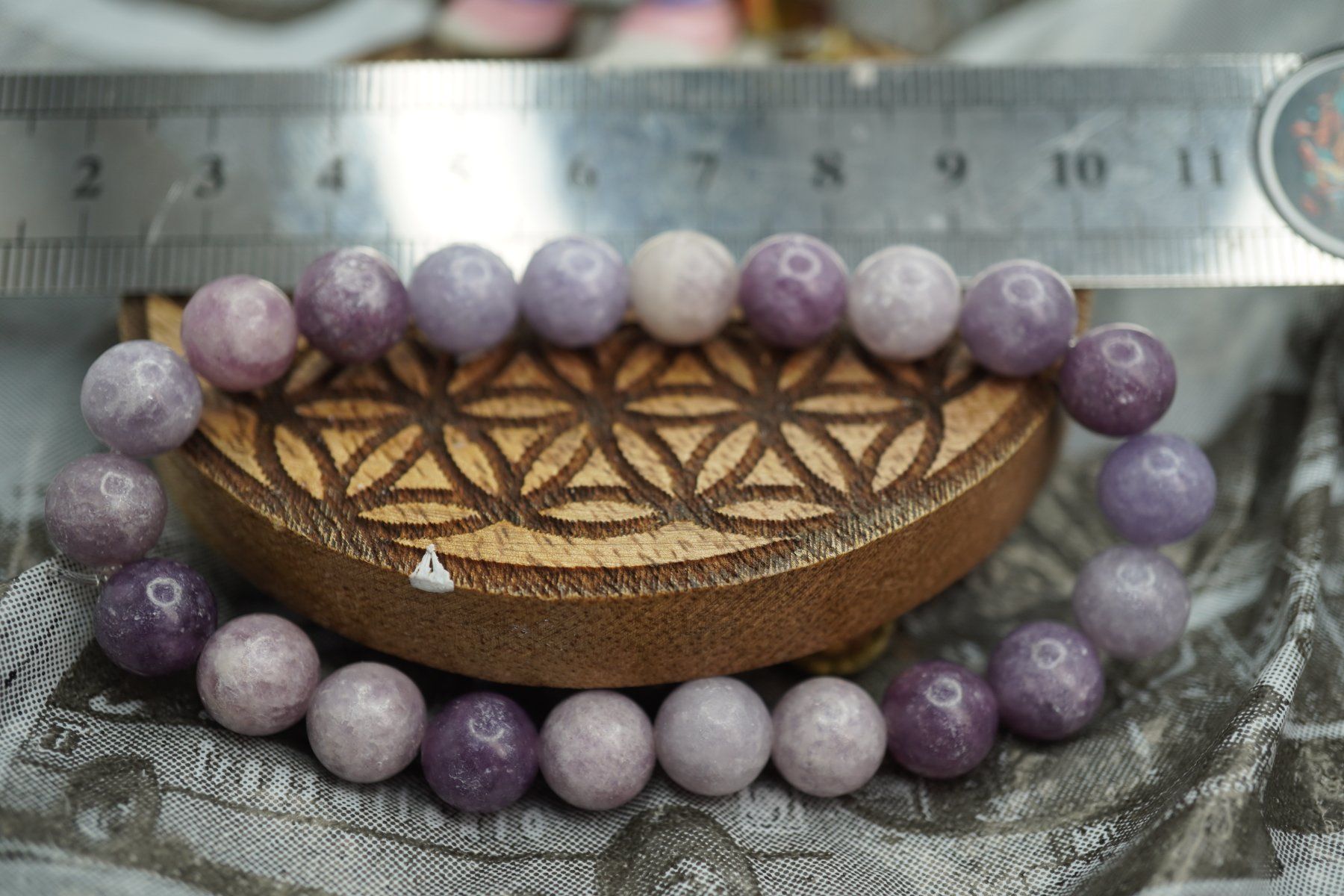 Minerali & Pietre curative: Lepidolith    Armband 8mm    (Räumung!) – Nuovo e nell'imballaggio originale da Eschenbach SG venduto da topstone 3